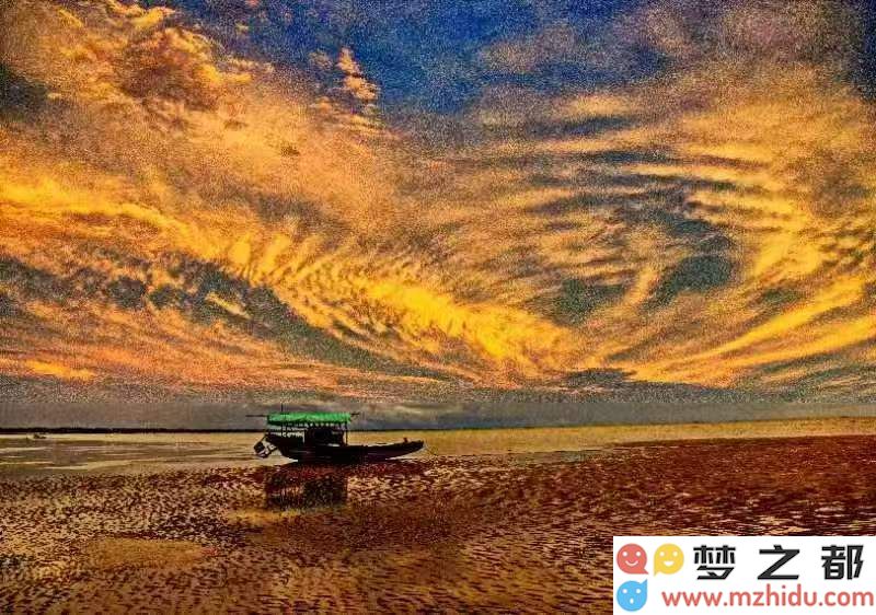 遂溪角头沙夕阳美景