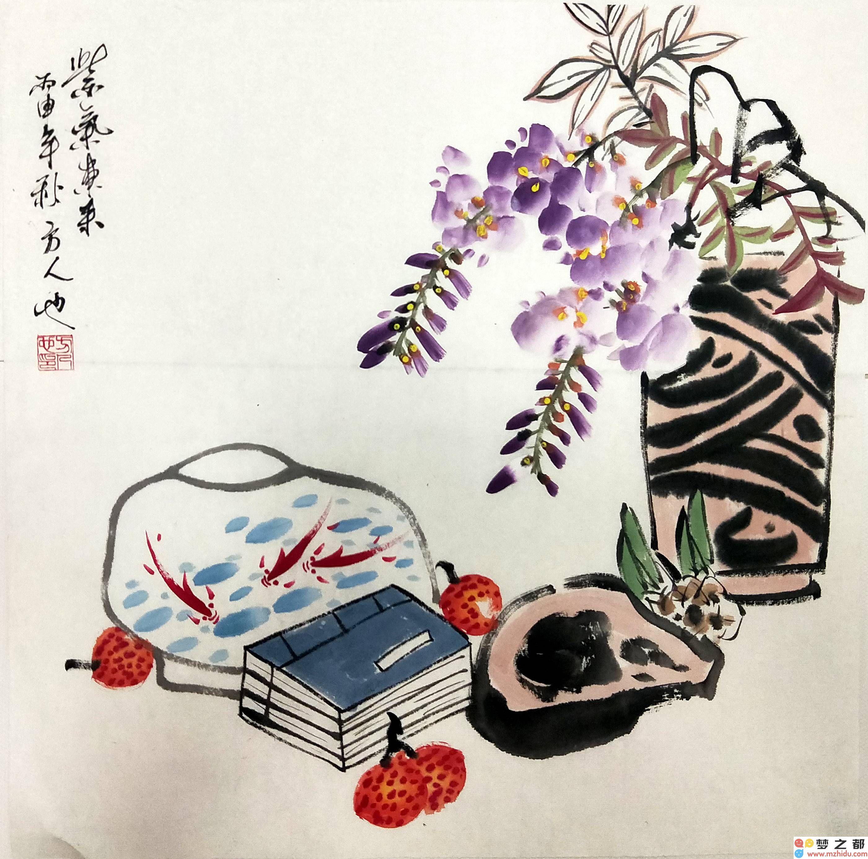 探索方人也的国画魅力：墨香浸润的艺术之旅与人文关怀的温暖情怀