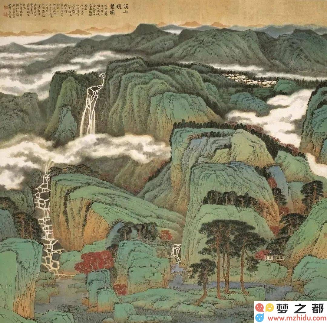徐建明山水画艺术欣赏，感受国展佳作的磅礴气势与文化内涵