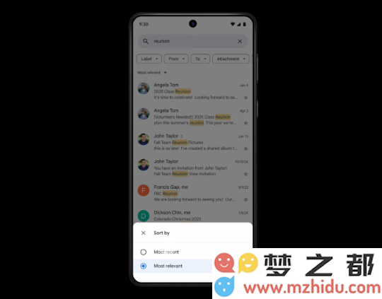 谷歌发布基于AI的新型Gmail搜索功能，显著提高用户在电子邮件中查找信息的效率