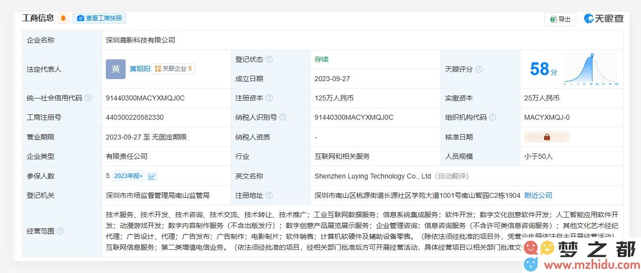 据悉MiniMax有意收购AI视频创业公司鹿影科技以扩大其在人工智能领域的市场份额