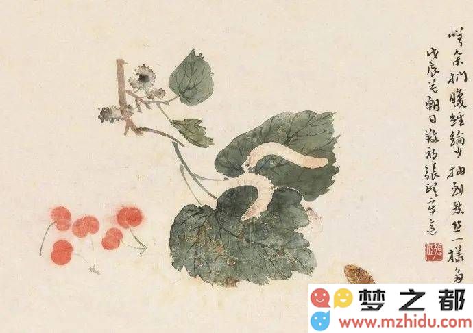 张大壮的独特小写意果蔬虾画，尽显其艺术的鲜活韵味与创意风采！