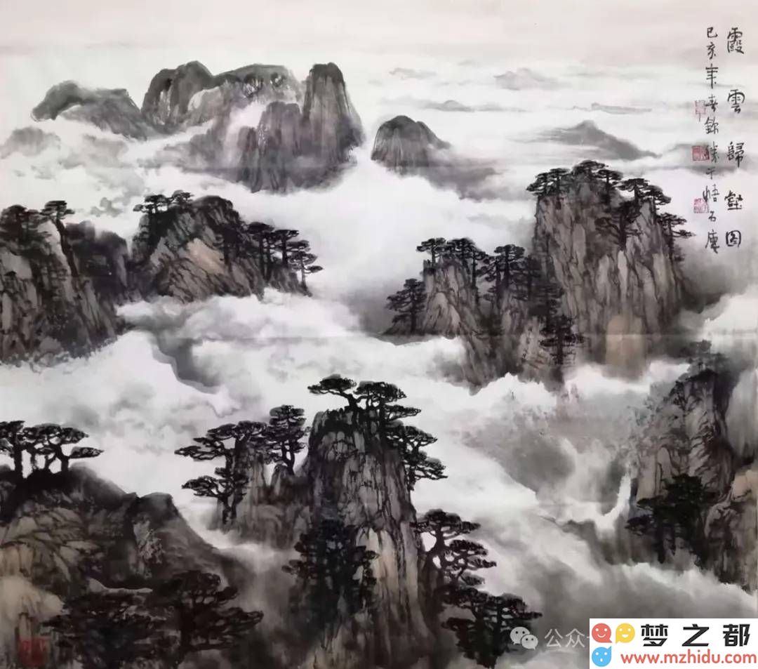 笔墨交织情悠远：深入探讨李锦胜的山水画艺术魅力与内涵