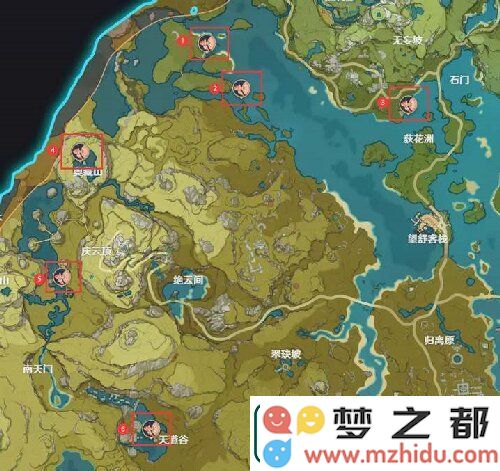 原神花鳉在哪钓地图