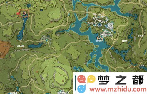 原神花鳉在哪钓地图