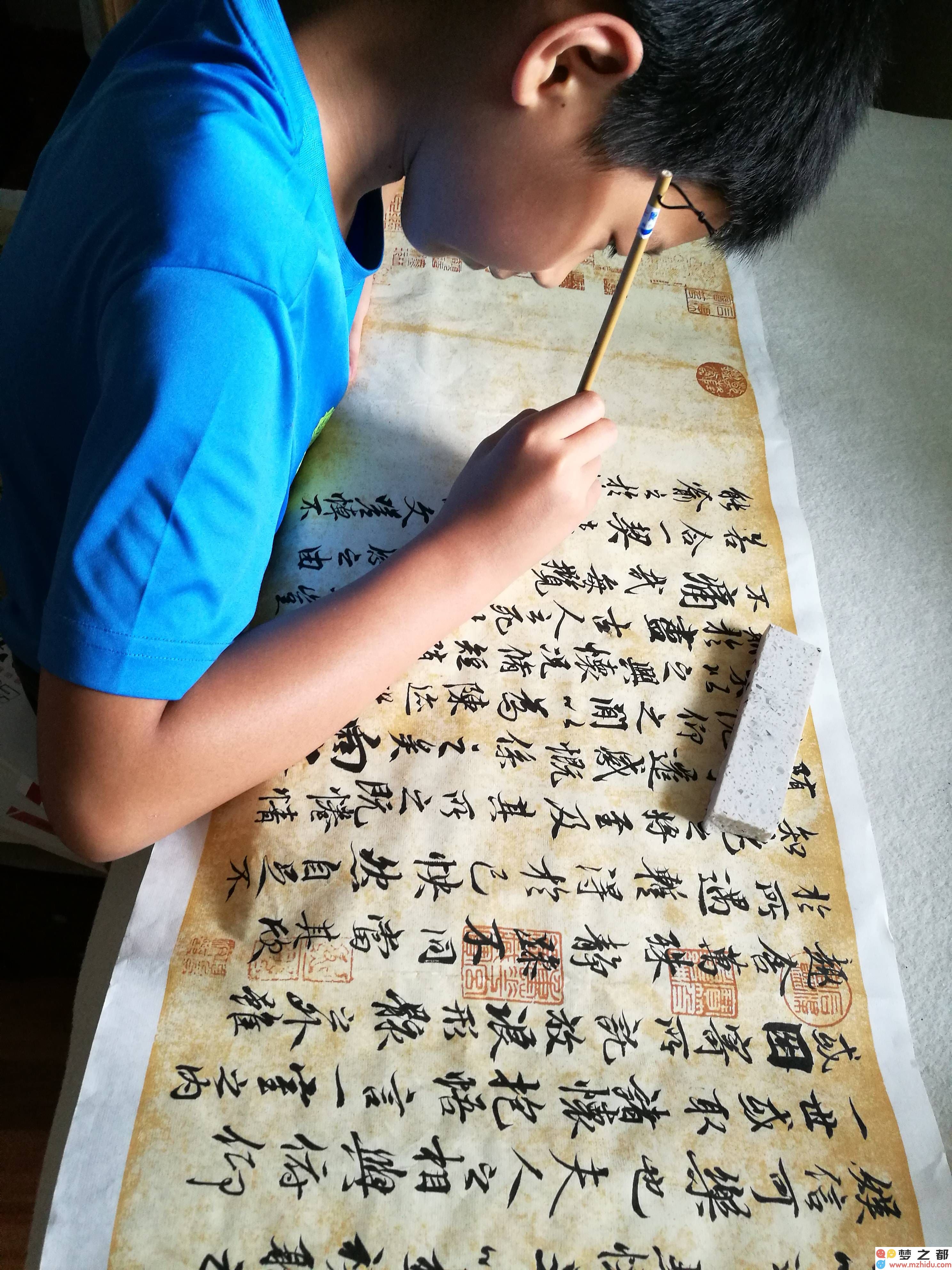 从兰亭墨韵到警界的笔墨传奇：一位少年的成长与蜕变之旅