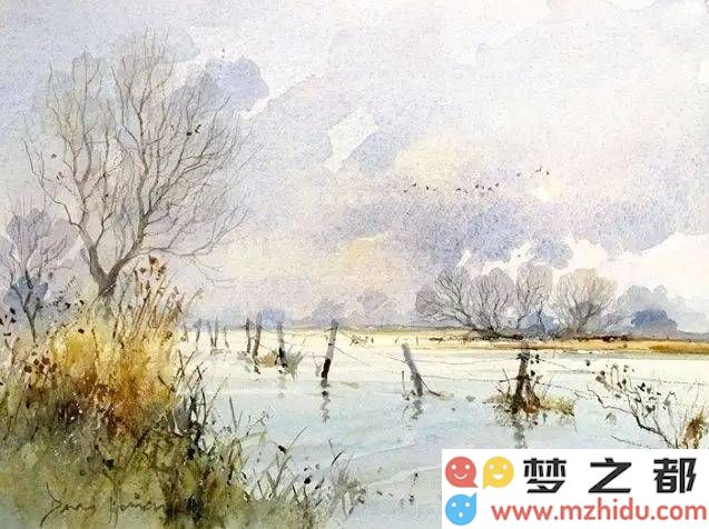 大卫·霍威尔水彩艺术的迷人魅力：探索这位英伦艺术家对自然的生动诠释与感悟