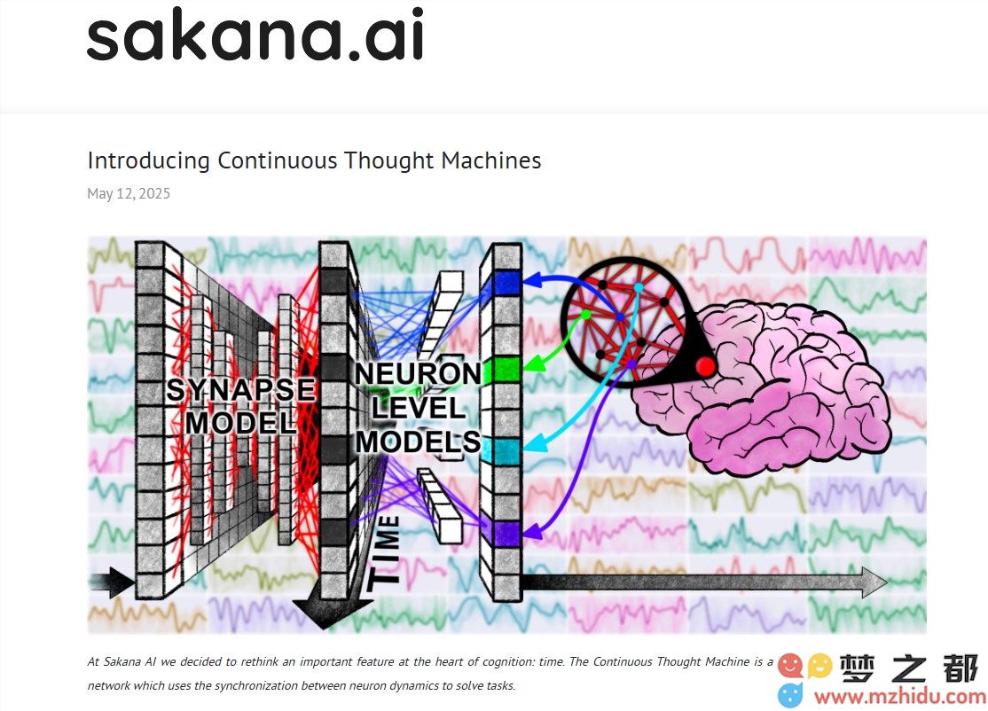 Sakana AI 激发重大创新:实现机器具备类似人类的“连续思维”能力