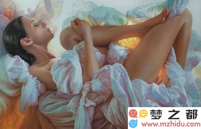 安德烈·贝利琴科油画展：女性之美在田园光影中的迷人交响曲
