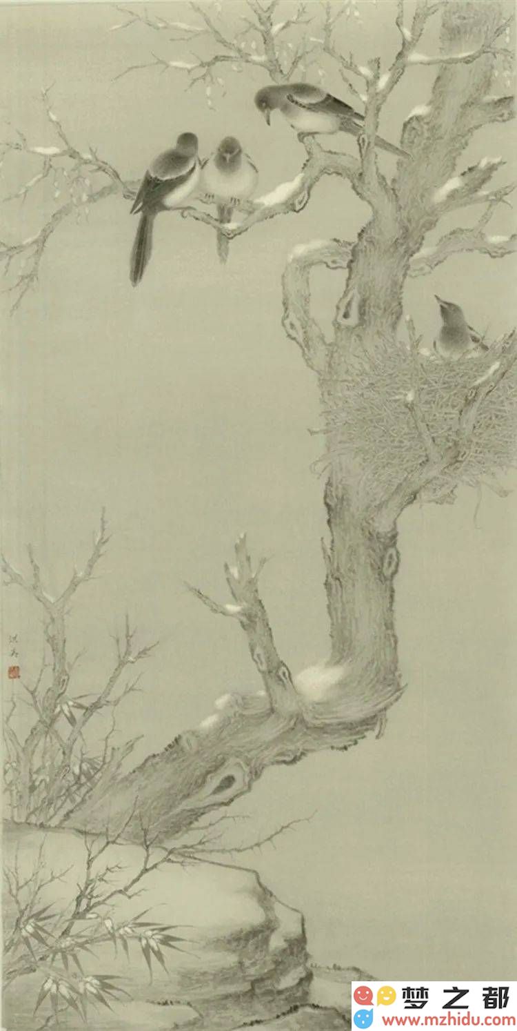 卢洪英艺术之美：精致生动的工笔花鸟画作品全集赏析