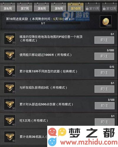 绝地求生刺激战场S6赛季第十周挑战任务攻略技巧详解，为您解析如何顺利完成各种挑战任务