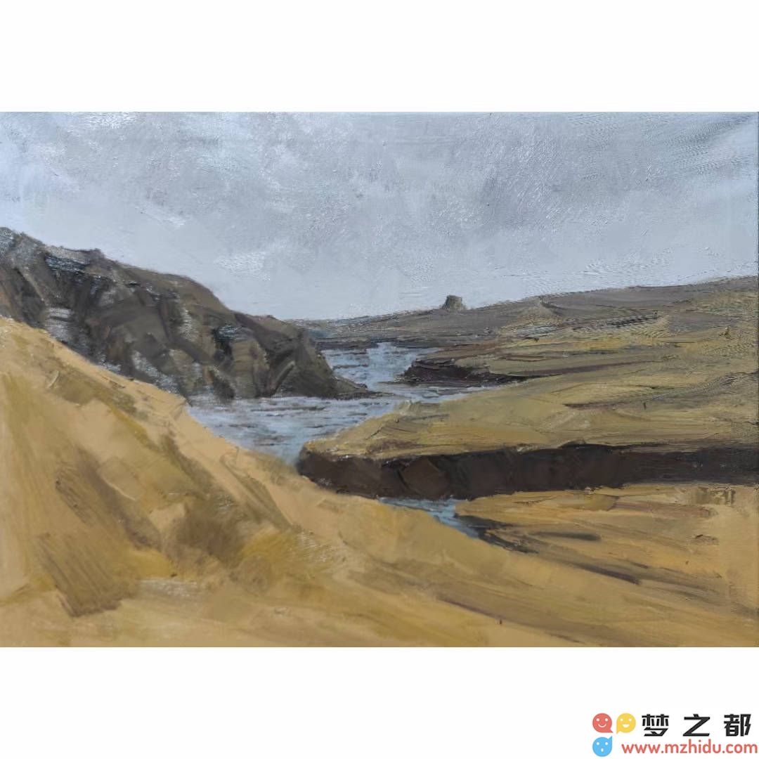 殷国海的西北风景，绚丽多彩描绘山河，生命的炽热瞬间在纸上尽情绽放！