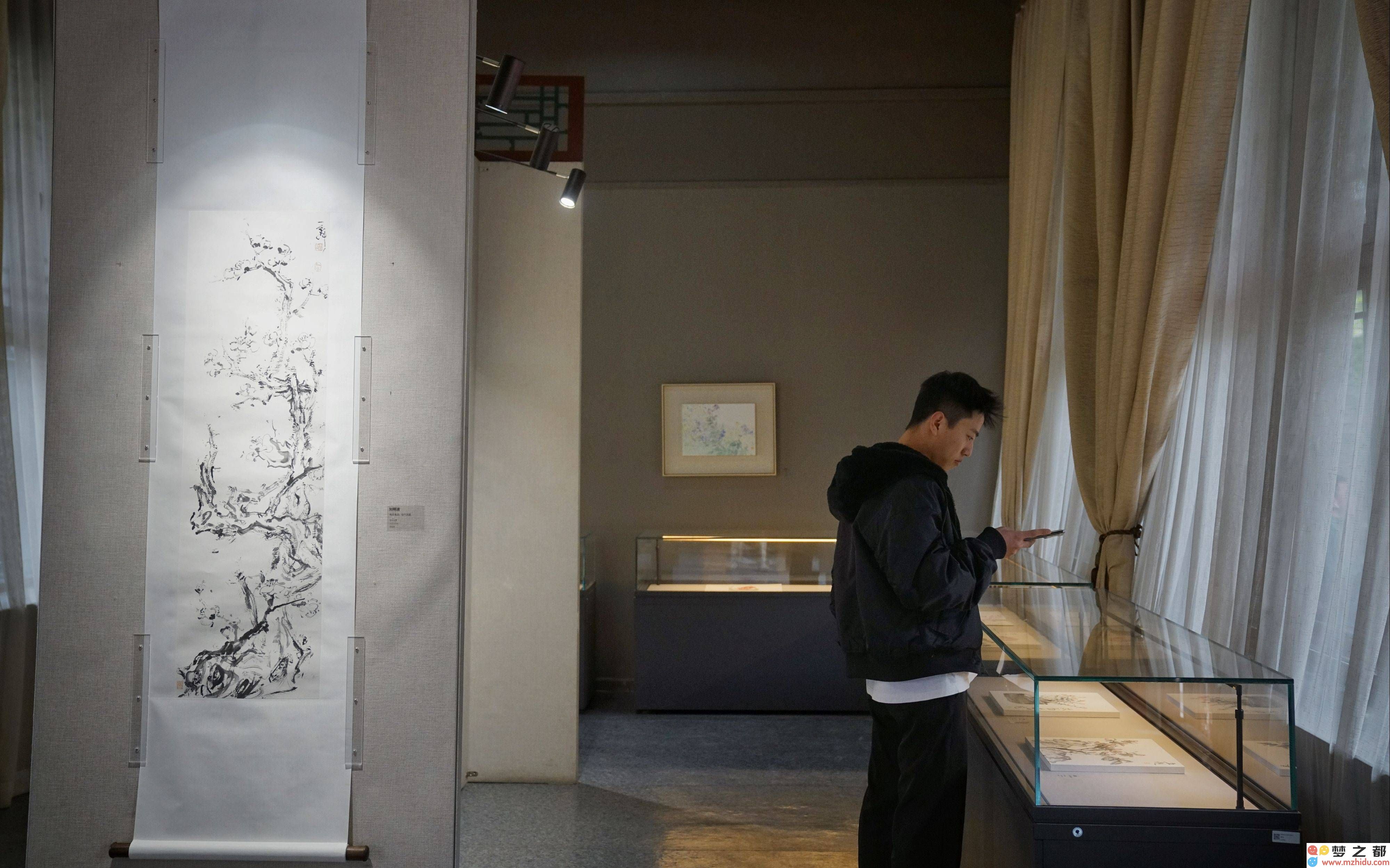 北海公园百年庆祝活动，水墨春花展在画舫斋等您共同领略春日美景