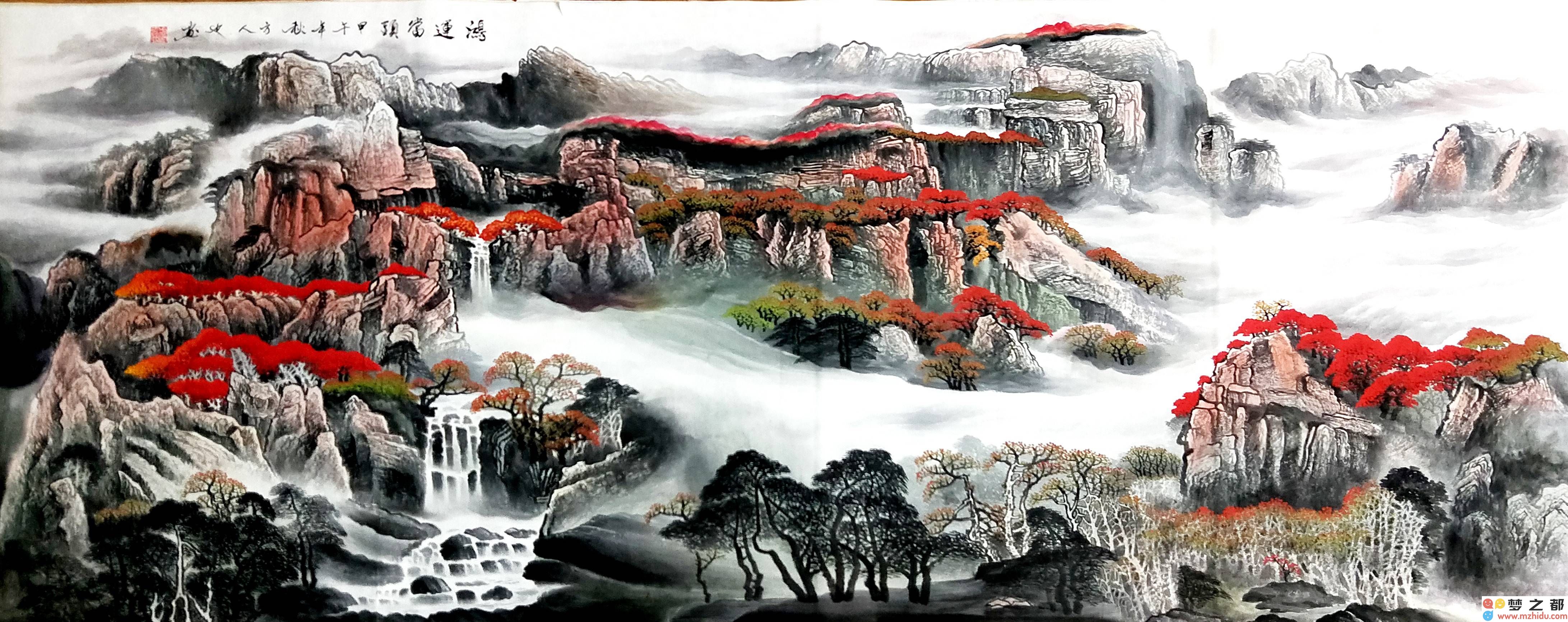 方人也山水国画构图技巧：怎样在有限空间内表现无尽的艺术境界？