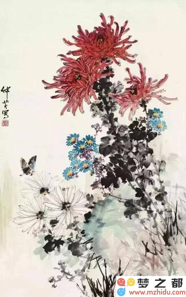 穆仲芹的花鸟画作：融合市井生活与田园诗意的艺术之桥，让雅俗共享的文化盛宴！