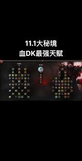 魔兽世界11.1版本血DK天赋加点攻略及最佳天赋选择解析