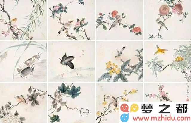 周炼霞花鸟画精选：十二幅作品展现清雅之美，蕴含深厚韵味！
