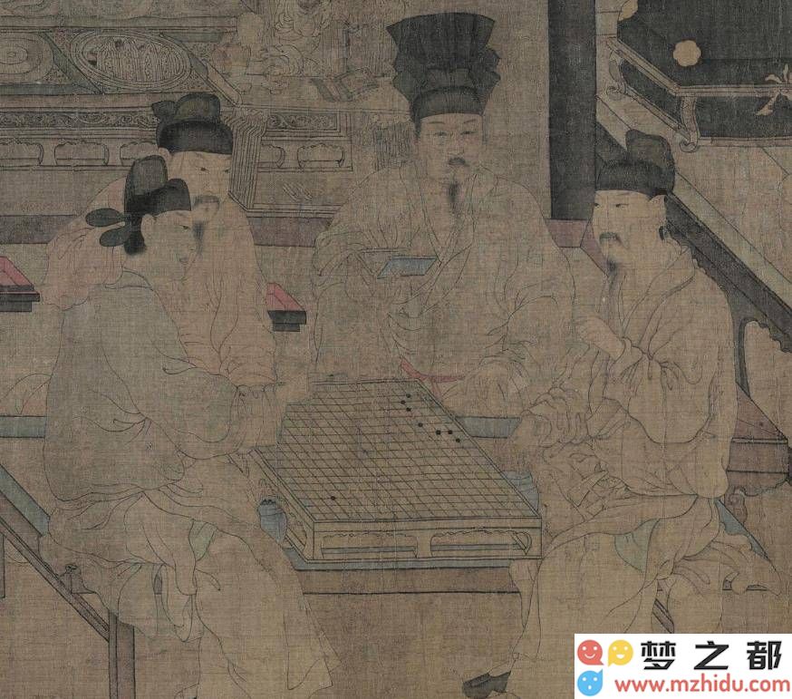 《重屏会棋图》：揭示五代十国时期皇家深藏的秘密与理想，尽在这一幅作品中？
