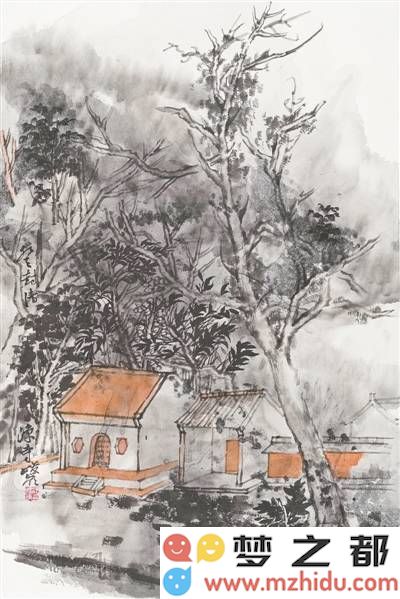 郑州历史文化的悠久传承，水墨画笔描绘千年辉煌