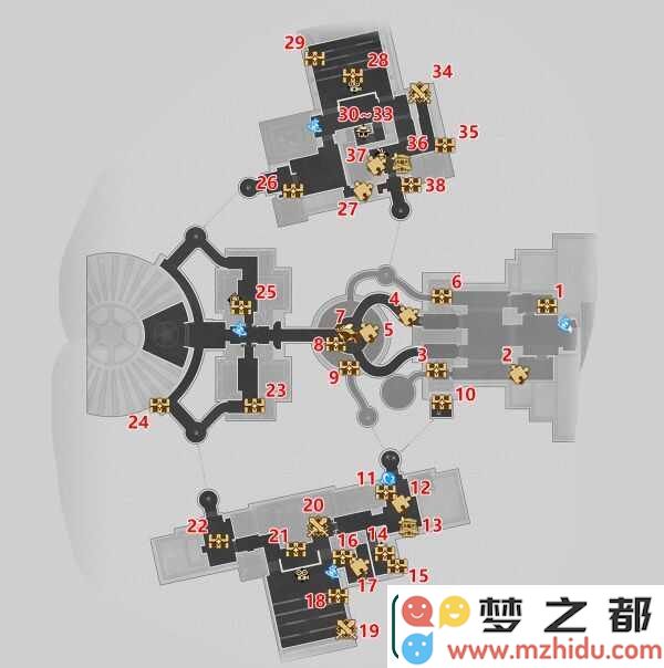 崩坏星穹铁道2.1克劳克影视乐园宝箱位置全面攻略分享-游戏蝴蝶