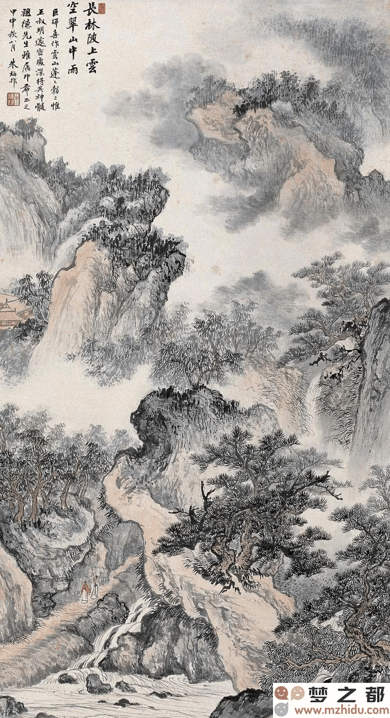 朱梅邨山水画展：在墨色的世界中展现出雄壮与宁静的完美结合