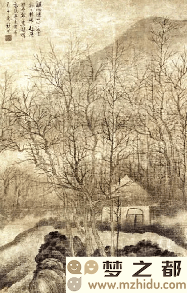 龚贤山水画作局部