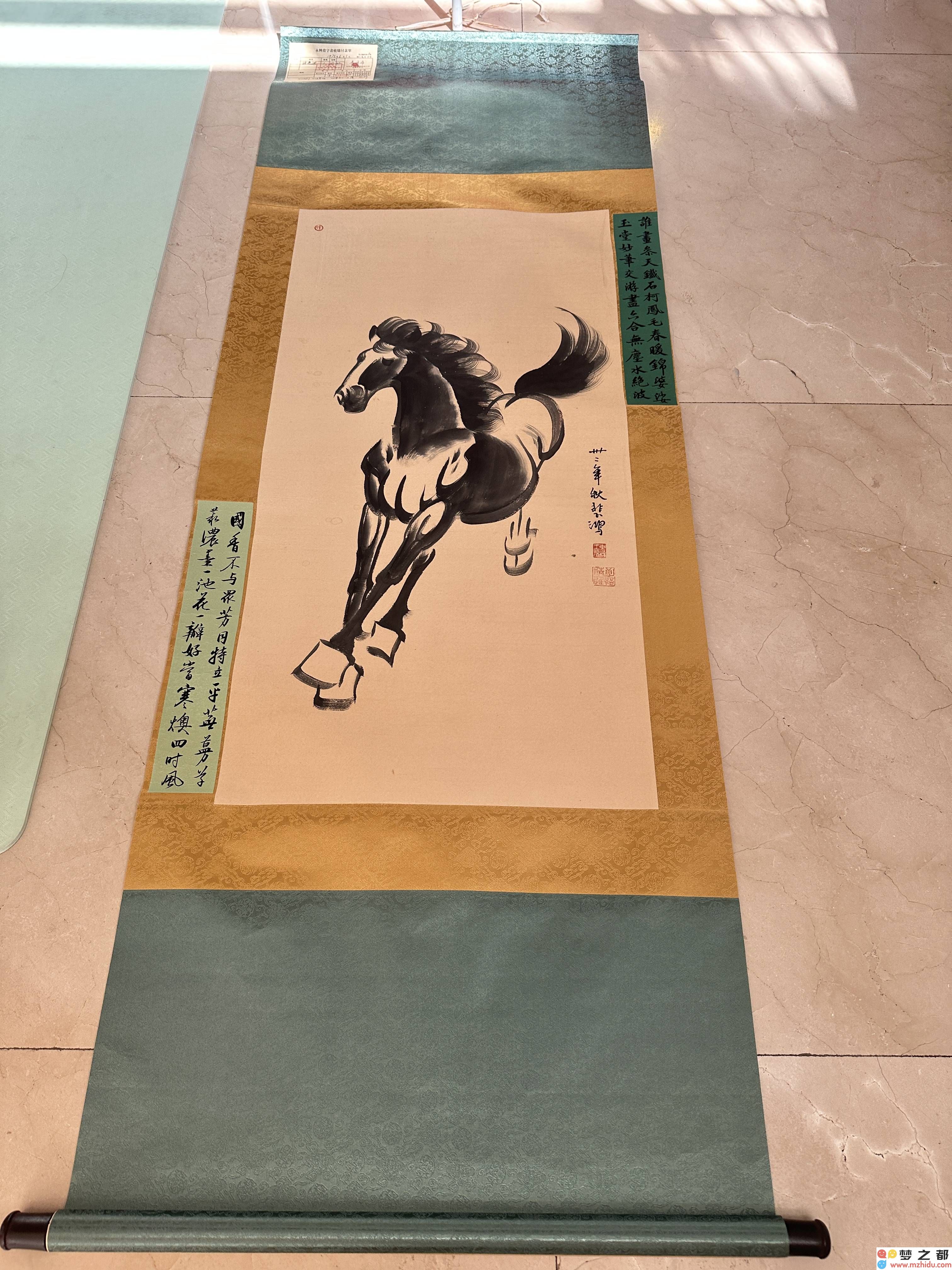 《奔腾骏马图》：徐悲鸿艺术作品中体现的中华民族不屈精神与勇往直前的伟大力量！