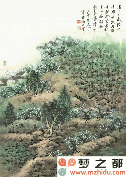 陈危冰的田园山水画作品：将诗意与自然元素完美融合的创新探索之旅