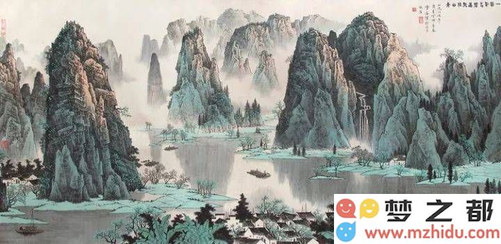 白雪皑皑的山水画艺术征集：感受千峰争辉与古塞春日的震撼美景