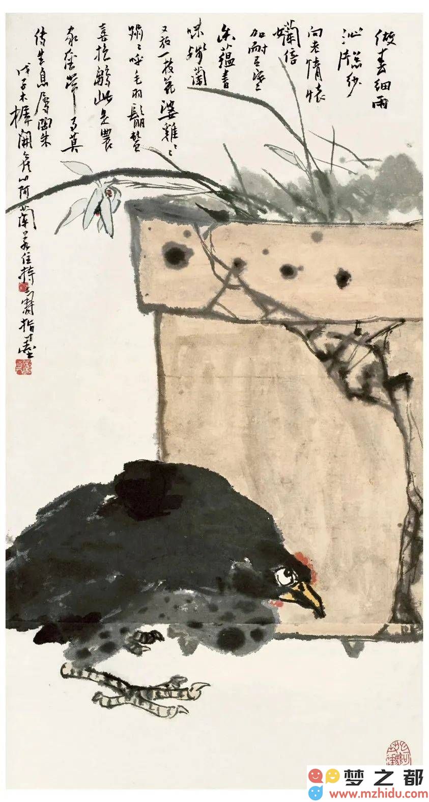 潘天寿艺术的双重维度：形与色的交融，中国画的灵魂究竟何在？