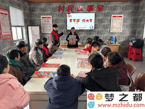 顾高镇浓厚年味熏染，赏传统年画品味文化，共同欢庆新春佳节的到来