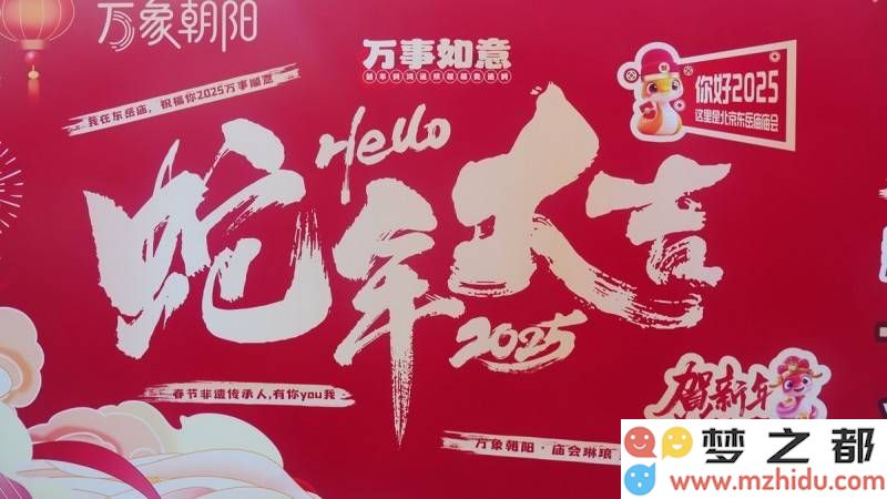 春节热闹非凡：北京东岳庙盛大的庙会，金狮舞动展民俗风情