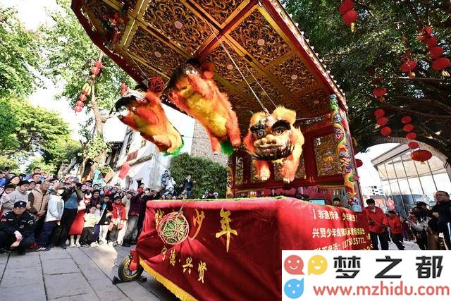 在新春佳节之际，兴贤少年线狮队展青春活力与非遗文化的完美结合