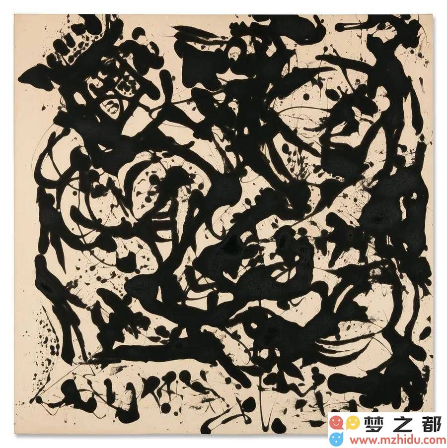 波洛克的《Number 17, 1951》