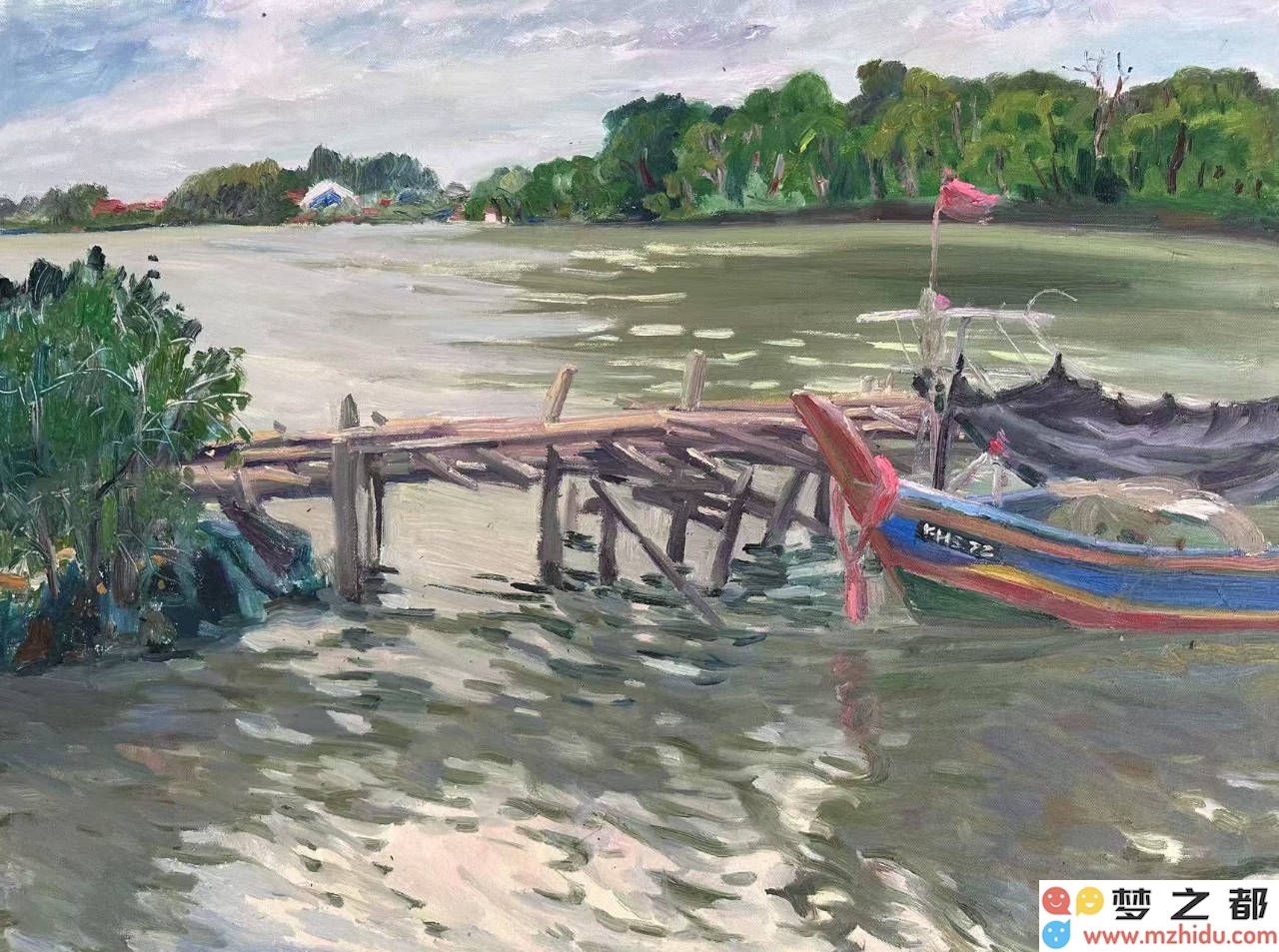 马来西亚的艺术魅力：侯韵与李梅共同描绘的异域风情画卷