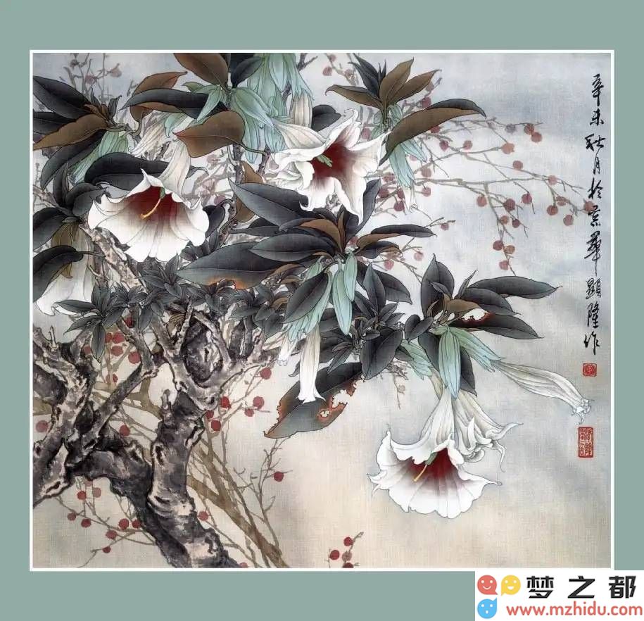 黄显隆的艺术世界：深入探索工笔花鸟画所体现的无与伦比的韵味与生动灵性