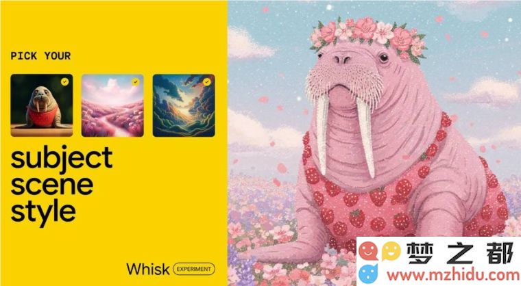 谷歌推出全新AI影像工具Whisk：支持多图上传，实现主体、背景与风格的完美融合