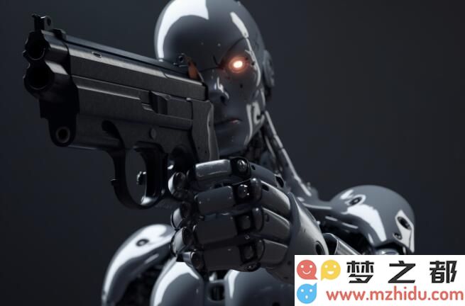 机器人拿枪指着你 AI (2)