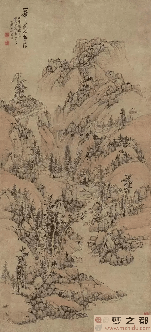 蓝瑛山水画：一幅跨越历史与现代的美丽画卷，你是否体验过这份艺术魅力？