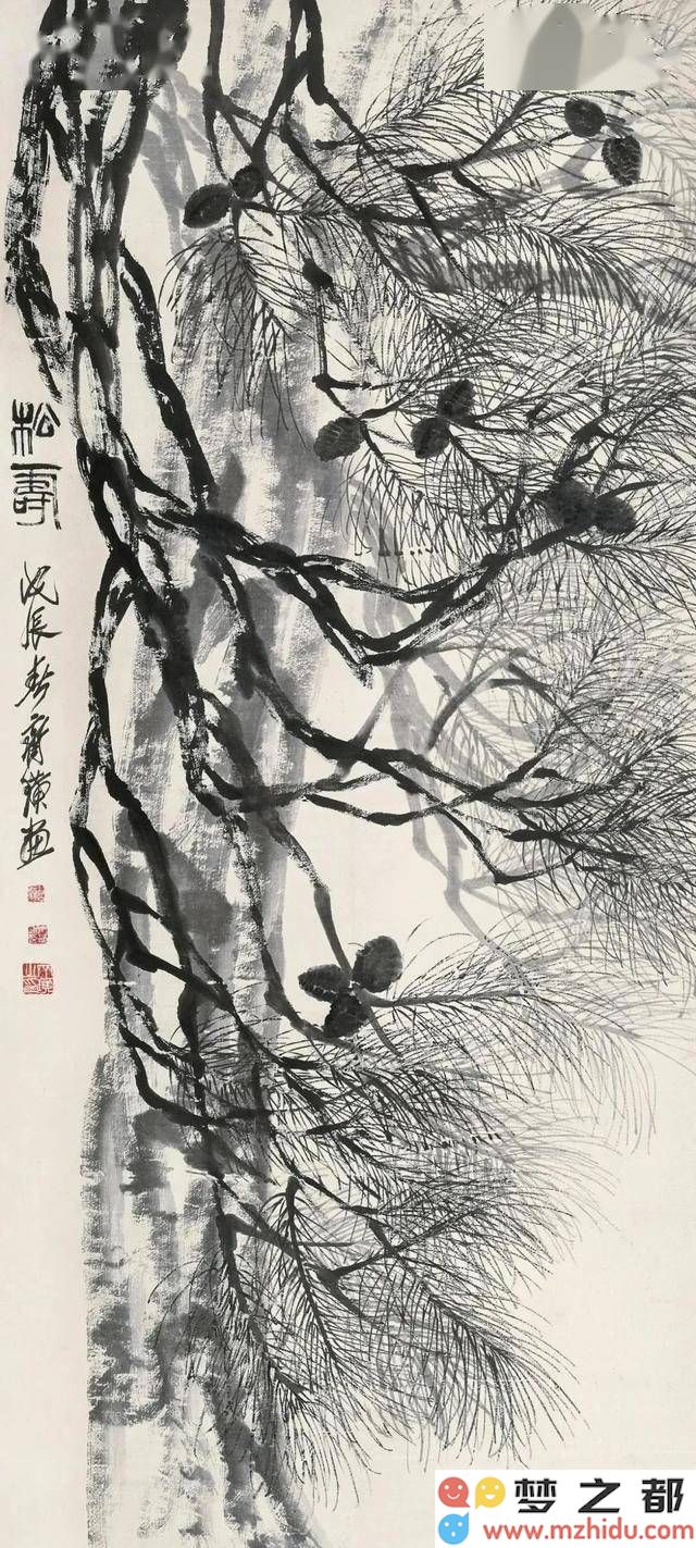 山水画中的松树：蕴含的深厚人文意蕴与情感表达探讨