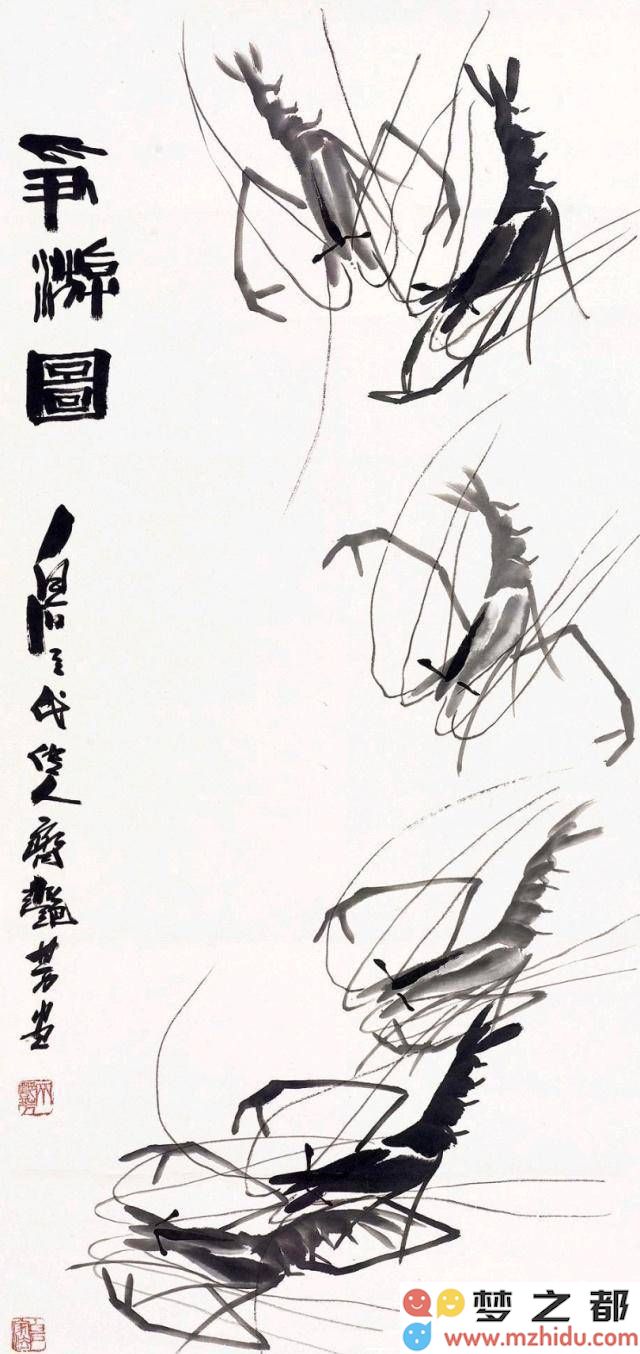 齐白石的继承者“齐氏三姐妹”，各自描绘虾的技艺与风格，究竟谁能更胜一筹？