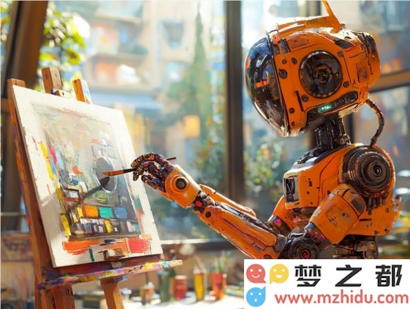 AI,机器人画画