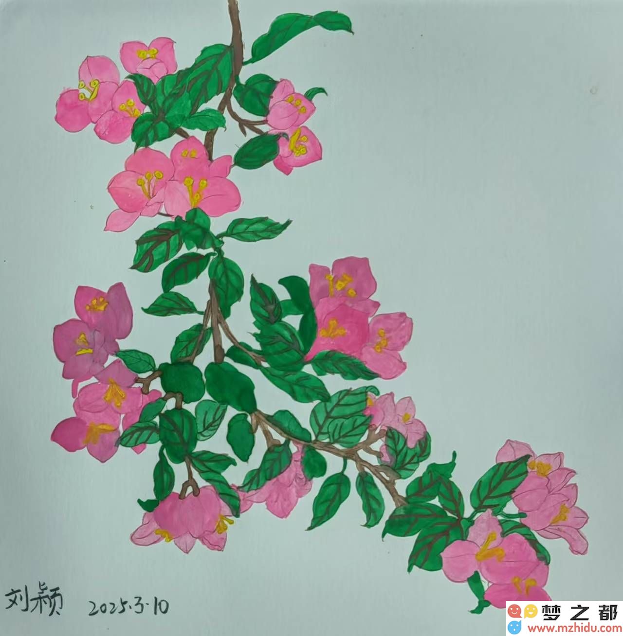 刘颖国画作品《夏荷》在比赛中脱颖而出荣获一等奖，完美展现荷花的清新与婉约之美