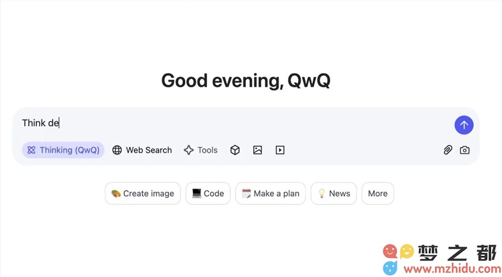 阿里推出阿里通义千问推理模型QwQ-Max的预览版用户体验在qwen.ai网站上 available