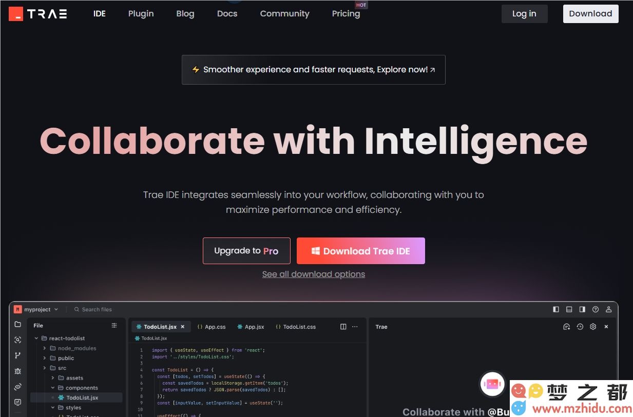字节跳动 AI IDE 产品 TRAE 完成升级，月活跃用户数量已突破 100 万大关