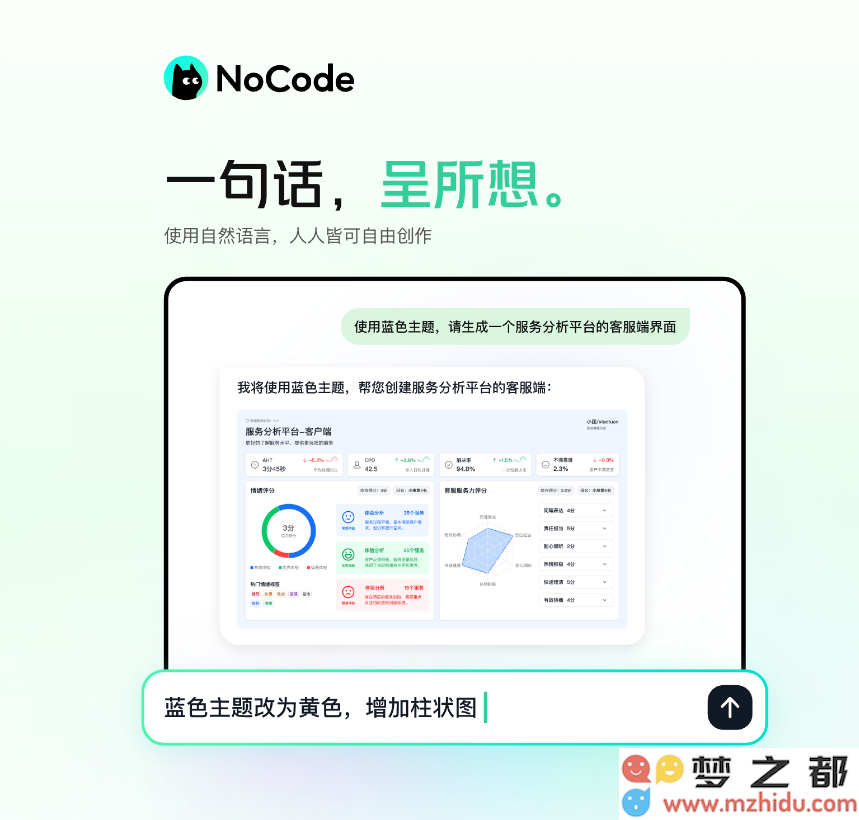 美团推出创新的AI编程工具“NoCode”，对话式开发平台瞄准Lovable竞争市场