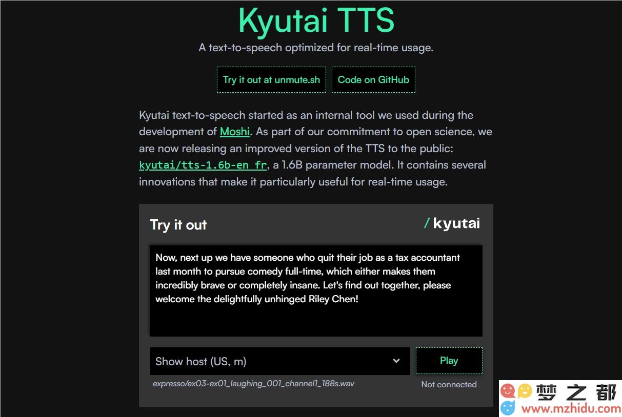 开源语音新时代来临！Kyutai TTS推出超低延迟语音合成技术，AI语音革命即将引爆！