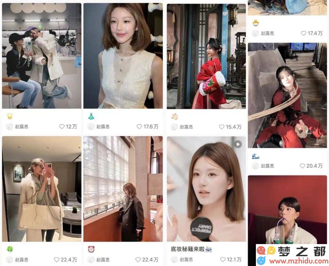 赵露思小红书截图