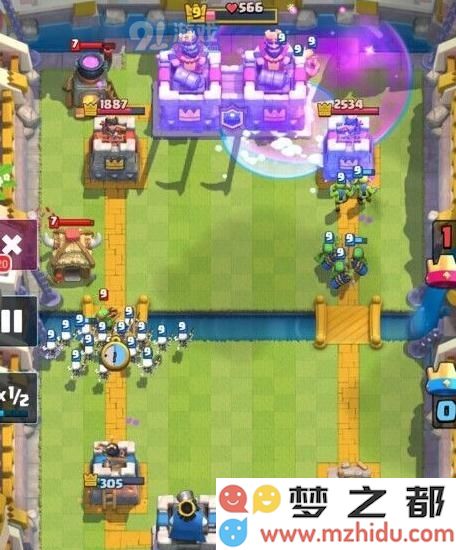 皇室战争双镜像克隆飞桶2V2趣味对战卡组深度分析