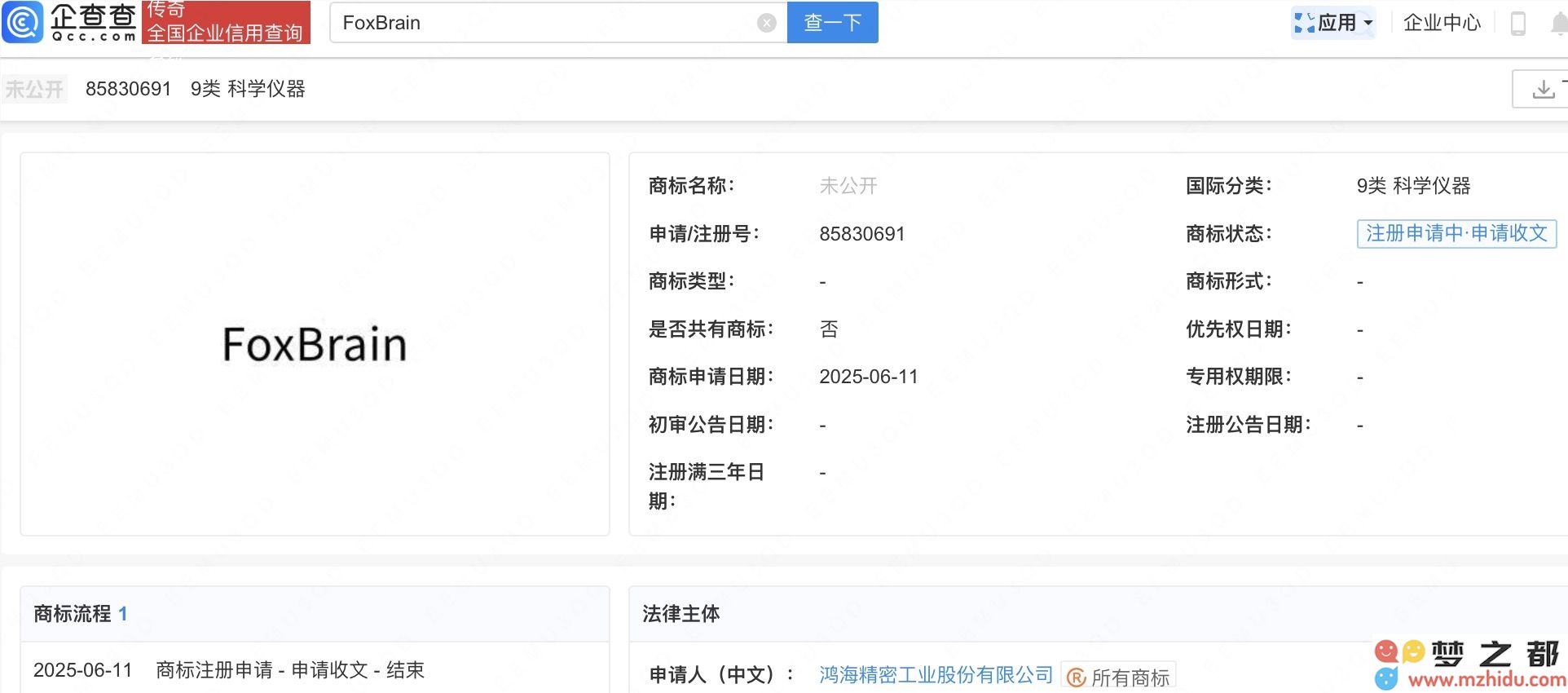 富士康母公司申请AI推理大模型相关商标以拓展其在人工智能领域的业务布局